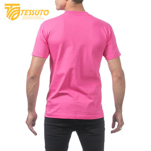 Venta al por mayor 2025 verano Streetwear Unisex Heavy Cotton Oversize camiseta para hombres 220 gramos Casual tejido hombres verano Streetwear - Product Image 2