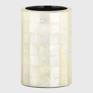 Organisateur de stylos en nacre et en bois écologique et fait à la main pour la décoration de bureau au design moderne pour les étudiants et les employés - Product Image 3