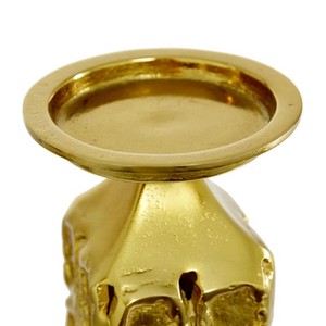 N Sons Innovation <b>Gold</b> Aluminum Contemporary Handmade Candle Holder Modern Geometric Design Decorative Candle Stand Home Decor - Product Image 4