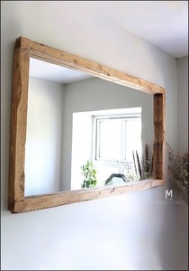 Cadre de miroir mural en bois de style moderne de haute qualité pour les décorations de salon, de chambre et de couloir - Product Image 4
