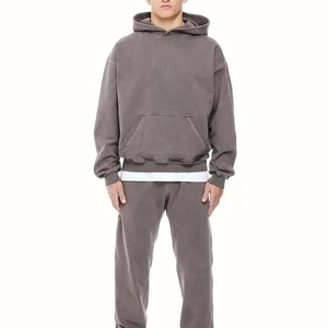 Acid Wash Distressed Hoodies Manufacturer Hip Hop Distressed Hoodies for Men Wholesale Wash Custom Distressed Hoodies - Product Image 3