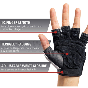 Guantes de levantamiento de pesas más vendidos, guantes de levantamiento de pesas duraderos, guantes de levantamiento de pesas transpirables para gimnasio - Product Image 3