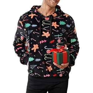 Sudaderas CON CAPUCHA DE Papá Noel divertidas con estampado 3D al por mayor para hombre, moda nueva en regalos de Navidad, jerséis, sudadera para hombre - Product Image 1