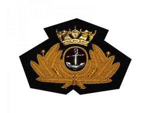 Insigne de crête de chapeau d'air d'aile de luxe personnalisé insigne personnalisé brodé à coudre accessoire d'insigne de tête de rang bandes de couvre-chef de lingot - Product Image 6