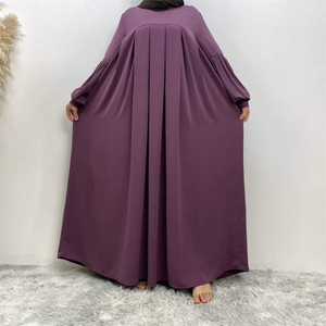 ชุดมุสลิมตุรกีแขนยาว2ชิ้นเสื้อผ้าอิสลามอาหรับ2024ดูไบมุสลิมแขนยาว - Product Image 4