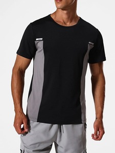 Camiseta Deportiva de Secado Rápido con Logotipo Personalizado para Hombre, Algodón y Poliéster, Transpirable, para Gimnasio, Running, Fitness, Manga Corta, Atlética - Product Image 4