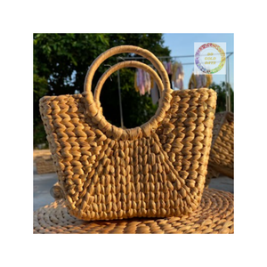 Sac en jacinthe d'eau tissé écologique pour un usage quotidien Sac à main à la mode avec matériau naturel et toucher artisanal - Product Image 3