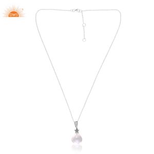 Collar con Colgante de Cristal de Cuarzo Natural, Diseño Moderno 2026, Fabricante de Joyería de Diseño Personalizado - Product Image 4