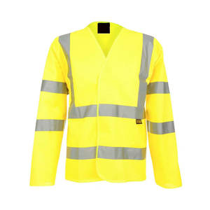 Gilet haute visibilité d'hiver réfléchissant détachable avec manches complètes Vêtements de travail de protection de sécurité personnalisables pour les professionnels de la sécurité - Product Image 1