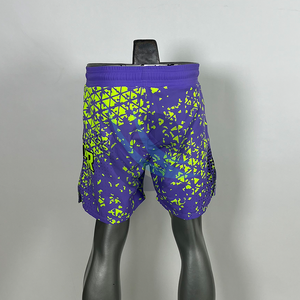 Shorts de combat BJJ MMA 2 en 1 avec impression personnalisée par sublimation SPOFIT INTERNATIONAL, doublure de compression intégrée, short de grappling et de boxe - Product Image 4