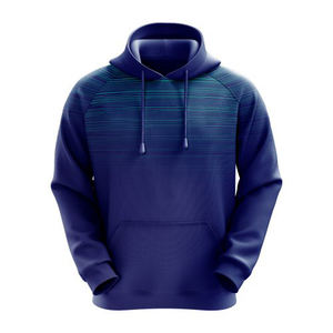 Sweat à capuche d'automne écologique imprimé personnalisé 100% coton pour hommes, confortable et élégant pour une tenue décontractée de tous les jours, tricot côtelé kangourou - Product Image 1