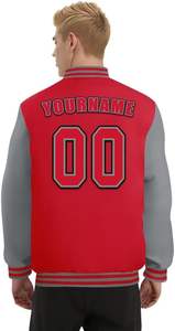 แจ็กเก็ตทีมที่มีคุณภาพสูงออกแบบได้ตามต้องการพร้อมชื่อหมายเลขและโลโก้ทีม - Product Image 6