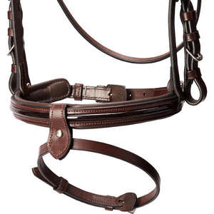 Bridon pour cheval en cuir véritable fait main ALR EQUESTRIANS, durable, confortable, avec rênes, pour l'équitation en montagne et la course. - Product Image 3