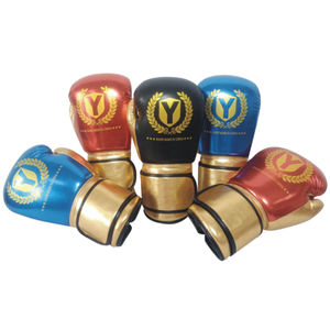 Gants de boxe de combat en cuir imprimés personnalisés professionnels équipement de poinçonnage lourd pour l'entraînement en gros vêtements d'arts martiaux - Product Image 6