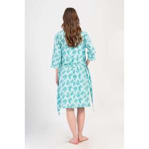 KADIN P.SUPREM IP ASKILI HAMILE TUNIK 3/4 KOL SABAHLIK TAKIM - ซุมรุต - ซุมรุต - Product Image 4