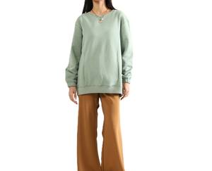 เสื้อสเวตเตอร์ผ้าฝ้ายคุณภาพสูงของผู้หญิงเสื้อมีฮู้ดแห้งเร็วสวมใส่สบายสำหรับฤดูหนาวน้ำหนักเบาไซส์พิเศษเป็นที่ต้องการสูง - Product Image 1