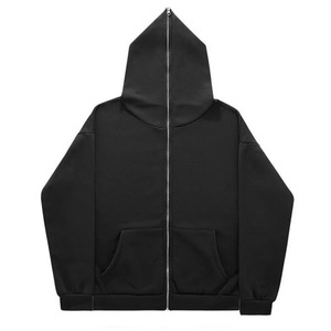 เสื้อมีฮู้ดแบบมีซิปสำหรับผู้ชายเสื้อสเวตเชิ้ตมีซิปพิมพ์ลายรูปภาพโลโก้แบรนด์ของคุณเอง - Product Image 1