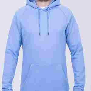 Pull à capuche 100% coton de haute qualité pour hommes, polaire épaisse et lourde, logo personnalisé brodé, streetwear surdimensionné, teint uni, 2 pièces - Product Image 2