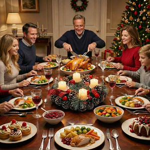 Lussuosa Ghirlanda dell'Avvento con 4 Candele LED Calde e Fogliame in PVC Naturale per Decorazioni Esterne, Matrimoni e Porte d'Ingresso - Product Image 2