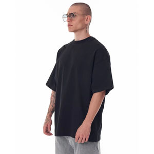 Camiseta extragrande para hombre con estampado de logotipo 100% algodón, camiseta de talla grande, camisetas grandes y altas, Camiseta holgada para hombre de alta calidad - Product Image 3