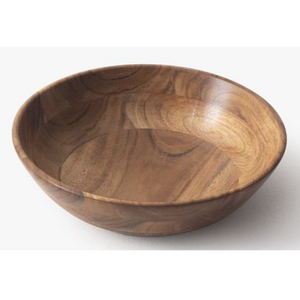 Smooth Texture Acacia Wood <b>Bowl</b> Dinnerware Sets Table Decor Wooden Serving <b>Bowl</b> Custom Logo Round Shape <b>Large</b> <b>Salad</b> <b>Bowls</b> - Product Image 2