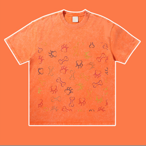 Custom Dtg 100% Algodón Camisetas de gran tamaño Tallas grandes Camisetas gráficas Imprimir Logo Vintage Camiseta para hombres - Product Image 5