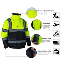 Maßgeschneiderte Logo-Arbeitskleidung Uniform Baumwolle Softshell Windbreaker Wasserdichte Winter-Herren-Arbeitsjacke Regenjacke Stufe D Schutzklasse