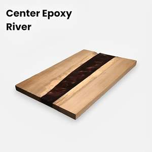 Living Room Luxury Handcrafted Epoxy Resin Rectangle Modern Waterproof Dining Table Acacia Wood Top Wedding <b>Gift</b> Customizable - Product Image 5