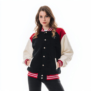 Chaqueta Universitaria Extra Grande 100% Lana para Mujer, Ropa Urbana de Invierno, Abrigo Universitario con Botones para Mujer - Product Image 2