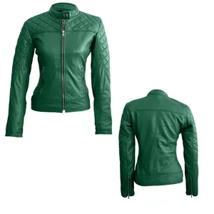Chaqueta de cuero de talla grande para mujer al por mayor, prendas de vestir para moto de otoño e invierno para mujer - Product Image 4