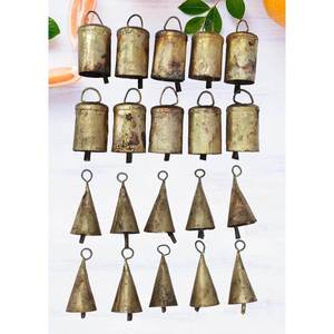 กระดิ่งเหล็กวินเทจทำมือสไตล์ Shabby Chic รีไซเคิล ชุด 100 ชิ้น เทคนิคการหล่อแบบจีน สำหรับเทศกาลตรุษจีน - Product Image 1