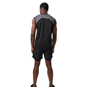 เสื้อกล้ามผู้ชายทรงสลิมฟิต คอกลม ผลิตจากโพลีเอสเตอร์/คอตตอน ระบายอากาศได้ดี เป็นมิตรต่อสิ่งแวดล้อม น้ำหนัก 220 กรัม สไตล์ไฮสตรีท เหมาะสำหรับออกกำลังกาย ขายส่ง - Product Image 4