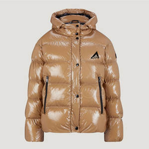 Abrigo de Invierno Acolchado para Mujer 2023, Corte Ajustado, con Capucha, Impermeable, Transpirable, de Alta Calidad, Estilo Urbano, Nailon/Poliéster, con Calefacción - Product Image 1