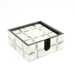 Posavasos de Nácar Hechos a Mano, Diseño Nuevo, Elegantes y Decorativos, Juego de Posavasos para Bebidas de Habilidosos Artesanos Vietnamitas - Product Image 3