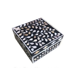 Branded Classic Mother of Pearl Jewelry <b>Box</b> Wood/Bone/Glass/PC Material for Home & Bedroom Storage As a Gift <b>Box</b> <b>Pack</b> in Carton - Product Image 3