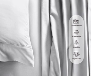 Sábanas de Cama King Size de Excelente Calidad, 100% Algodón, Suaves y Cómodas para Hoteles, Resorts y Uso Doméstico, Disponibles al Mejor Precio - Product Image 5