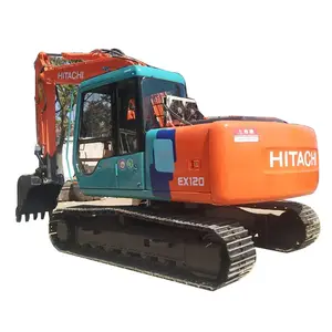 Equipo de construcción de segunda mano más barato usado Hitachi ZX120 EX120 excavadora sobre orugas maquinaria pesada buenas condiciones