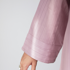 Abaya Maxi Recta para Mujer, Diseño Moderno y Personalizado, 100% Seda Chifón, Ecológica, Transpirable, con Hermosos Diseños Personalizados - Product Image 3