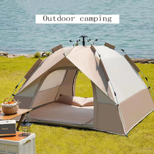 Carpa de camping automática, impermeable, tipo domo Oxford, refugio portátil para exteriores, para senderismo y viajes. - Product Image 1