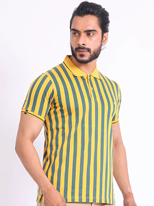 เสื้อยืดแขนครึ่งคอโปโลพิมพ์ลายเมอร์เซอร์แฟชั่นคลาสสิกใส่สบาย - Product Image 4