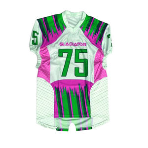 Conjunto de camisetas de fútbol americano personalizadas de 25 piezas, gran oferta para jugadores de aficionados, ropa deportiva corta transpirable de talla grande para fútbol - Product Image 4