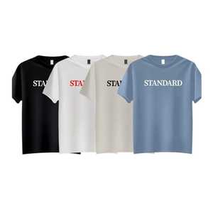 Camiseta de algodón de talla grande 100% para hombre de alta calidad, telas de alta calidad, contrataciones personalizadas, camisetas informales para hombre - Product Image 4