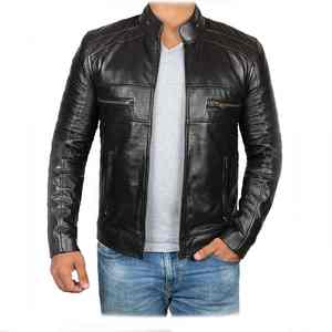 Chaqueta de Cuero para Hombre, Estilo Casual para Exteriores, Cuello Camisero, Grosor Estándar, Otoño Invierno, Último Modelo - Product Image 5