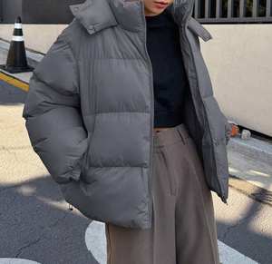 Chaqueta acolchada de estilo informal impermeable logotipo personalizado transpirable largo cálido chaqueta Bomber - Product Image 3