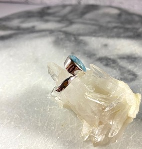 Anillo de compromiso cristiano vintage hecho a mano para hombre con gemas de larimar natural auténtico de Mehrajudin, plata de ley 925, tercera parte - Product Image 3