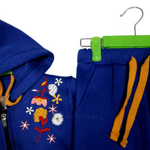 Superventas con capucha 100% algodón chándales de alta calidad bordado personalizado cintura elástica nuevo estilo sólido conjuntos transpirables - Product Image 3