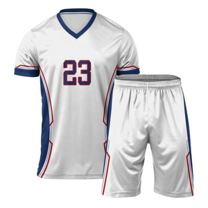 El más nuevo diseño de uniformes de equipo de voleibol Jersey al por mayor Jersey de voleibol naranja con cuello para hombres - Product Image 6