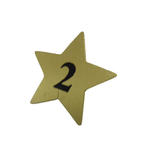 Bougeoir en métal au design antique No 2 étoile de revêtement en poudre de couleur noire mate pour la décoration de Noël faite à la main - Product Image 2