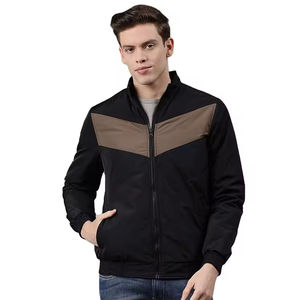 Blouson aviateur tendance, veste décontractée, matière douce, blouson aviateur pour homme, couche légère, ajustement flexible, blouson aviateur tendance - Product Image 1