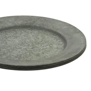 Assiette de Chargeur Ronde en Métal, Design Tendance, pour Dessert et Nourriture, Vaisselle de Table, Restaurant et Hôtel - Product Image 6